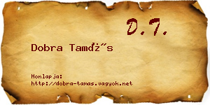Dobra Tamás névjegykártya